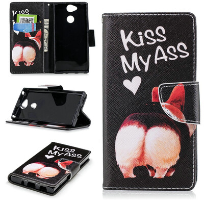 

BEFOSPEY Painting PU LeatherSoft TPU Card Slot Stand Wallet Case For Sony Xperia XA252"2018