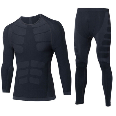 

Quick Dry Mens Running Sets 2 piecessets Compression Sports Suits Men Basketball Tights Clothes Gym Fitness Jogging Sportswear