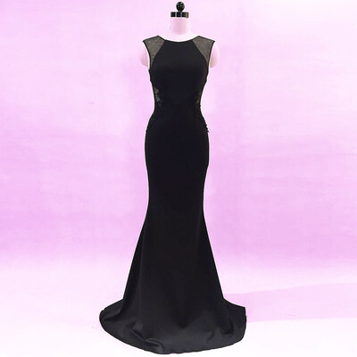 

Evening dress female party host slim elegant 5 color party dress dress long section