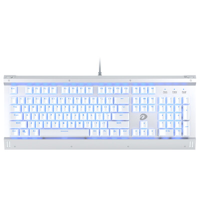 

Daer Yu dareu EK812 Crystal Edition Backlit Full Key No Chonghong Game Mechanical Keyboard Silver Red Axis Jedi Eating Chicken weapon