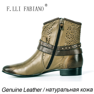 

2015 New style spring/winter genuine leather women short boots with hollow