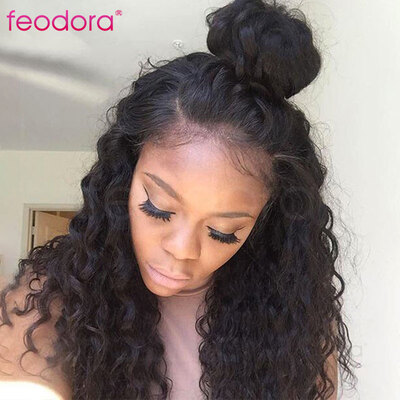 

Full Lace Human Hair Wigs For Black Women Virgin Curly Lace Front Wigs Brazilian Unprocessed Human Hair Natural Full Lace Wig