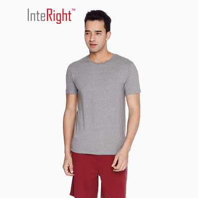 

INTERIGHT bottoming shirt male modal cotton round neck short sleeve bottoming shirt white