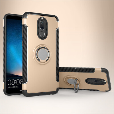 

Huawei MaiMang 6Honor 9 Play Armor Car Magnetic Suction Ring Bracket Silicon TPU Hard PC Phone Case