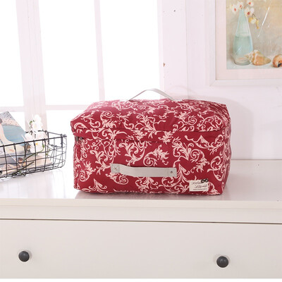 

Western SIVIN mirror flower red S storage bag quilt dust bag moving bag clothing sorting bag toy storage washable three-layer thickening