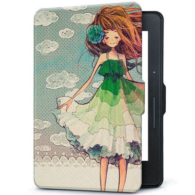 

Natusun KV-04 fits Kindle 1499 version case case Kindle Voyage navigator dedicated painted sleeping holster painted girl