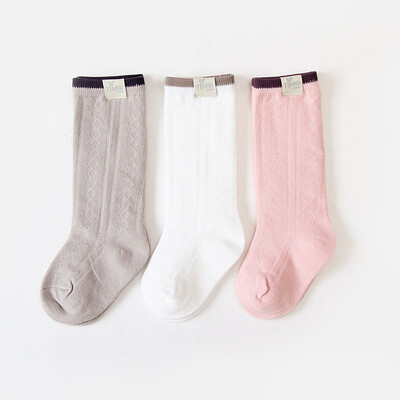 

Baby Soft Long SocksStockings 100 pure cottom 3 packs in 1 High quanlity Fine work Protect baby feet&keep warm
