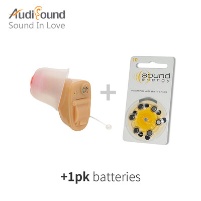 

Audisound 2018 New 908-R-1 Digital Hearing Aids Of Right Ear Hearing Amplifier For The ElderDeaf With 6PCS1 CARD A10 Battery