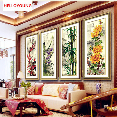 

Бриллиантовая мозаика 5D DIY Волшебный куб Алмазная живопись Крест-вышивка Дети Плащ Орхидея Бамбуковая хризантема Бриллианты Вышивка