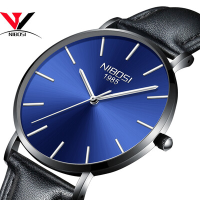 

Relogio Masculino 2018 Новые ультра тонкие часы для мужчин Часы Top Brand Luxury Simple Watch Черные кожаные мужские часы Waterproof Saat