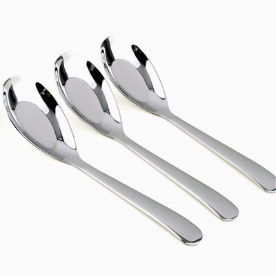 

Jingdong supermarket] Jilui chopsticks spoon / knife and fork classic series 3 stainless steel flat soup spoon 3 sets CZ5010