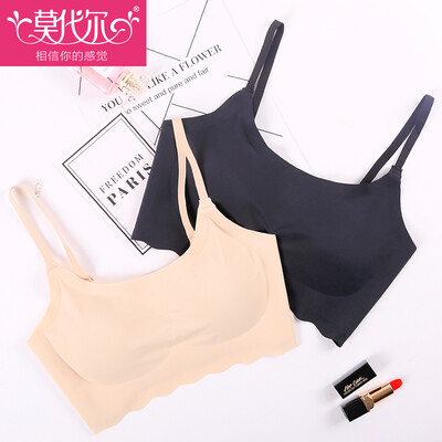 

Modal no steel ring bra ultra-thin gathering sports underwear shock-free sleep sleep running yoga tube top color  recommended 100-120 kg 75BCD & 80AB