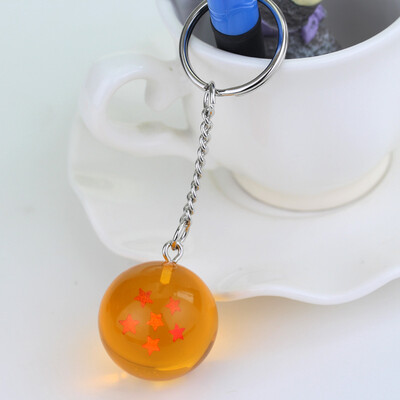

New Cool Anime Dragon Ball Keychain Crystal ball Bag Pendant Decorations Summoned seven summon dragons
