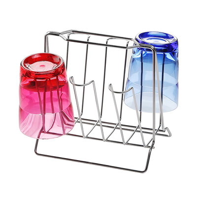 

ОРЗ чашка кружка стенд держатель из нержавеющей стали слива сушки слива висит стеллаж шельфа шесть чашек Главная кухня хранения по