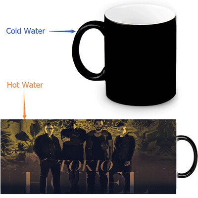 

Tokio Hotel 350ml12oz Heat Reveal Mug Color Change Coffee Cup Sensitive Morphing Mugs Magic Mug Milk Tea Cups