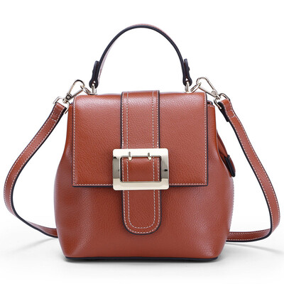 

Crocodile shirt CROCODILE casual fashion backpack Korean version of the hundred tower ladies shoulder bag shoulder bag 12824006-12 brown
