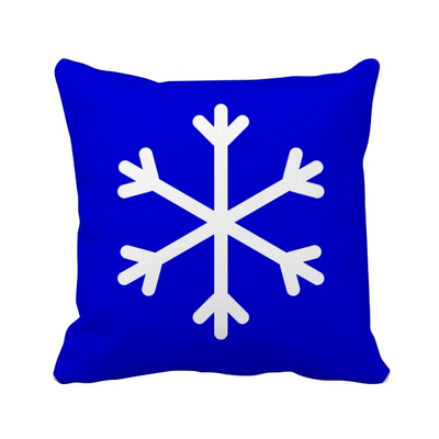 

снег Blue Square предупреждающий знак площадь бросить подушку включить подушки покрытия дома диван декор подарок
