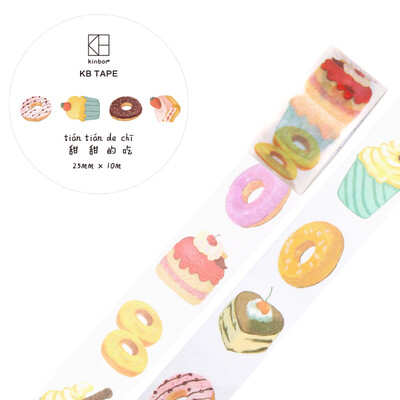 

Kinbor hand book&paper tape 25mm10m hand book sticker food sweet sweet eating DTB64164