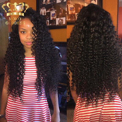 

Unprocessed Virgin Human Hair Weave Deep Wave 3 Bundle Deals Unprocessed 7A Virgin Indian Hair 3 Bundles Deep Wave Hair Bundles