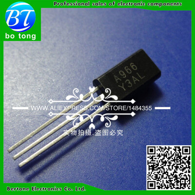

Free shipping A966 2SA966Y PNP Transistor TO-92L Triode Transistor 100 pcs/bag sold by bag