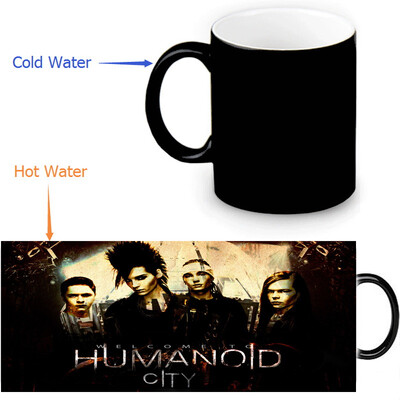 

Tokio Hotel 350ml12oz Heat Reveal Mug Color Change Coffee Cup Sensitive Morphing Mugs Magic Mug Milk Tea Cups