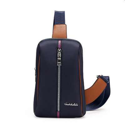

Mens small travel bags leather mens Messenger bag single backpack British chest bag Messenger bag B-fdk5839
