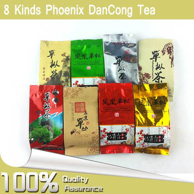 

8 различных ароматов Feng Huang Dan Cong Teas Органическая еда Chaozhou Oolong 100% лучшее качество Phoenix Dancong Tea 8g * 8pcs premium qu