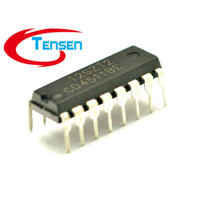 

10PcsLot CD4511 CD4511BE HEF4511 CMOS BCD-TO-7-SEGMENT LATCH DECODER DRIVERS Texas Instruments DIP-16