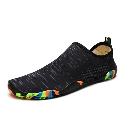 

Men Woman Barefoot Skin Sock Striped Shoes Beach Pool Water Socks Aqua Beach Swim Slipper On Surf Aqua Shoes