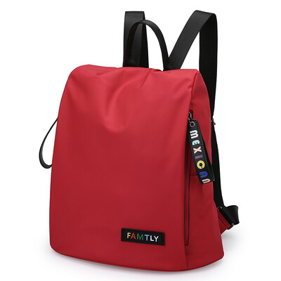 

Scarecrow MEXICAN Backpack Women Nylon Waterproof Tassels Zipper Adjustable Shoulder Strap Personality Backpack MGY60843L-05 Black