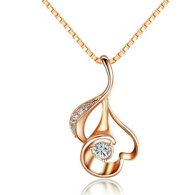 

Yoursfs® 18K Rose Gold Plated Petunia Pendent Necklace Use Austrian Crystal Fashion Jewelry