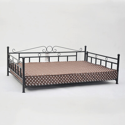 

FBARTL folding Pet Couch Bed large Dogs Metal Frame Comfy Dog Beds with comfortable Cushion