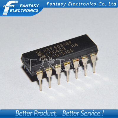 

10PCS HEF4081BP DIP HEF4081 DIP14 new&original IC free shipping