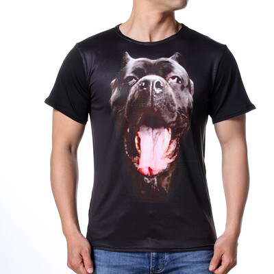 

Mens O-neck Animal Pattern Print Pullover T-Shirts