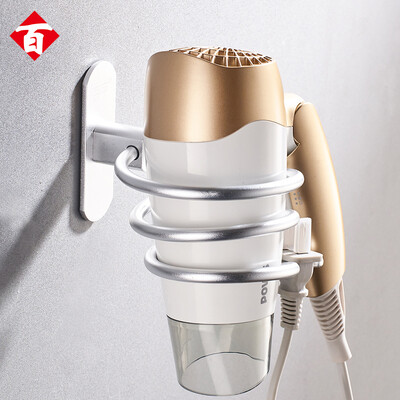 

Hundred words free punching hair rack space aluminum bathroom bathroom storage rack hair dryer bracket rack
