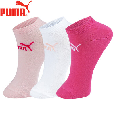 

PUMA Hummer Socks Womens Basic Boat Socks 3 Pairs WhiteBlack One Size