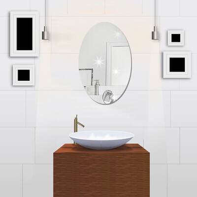 

Merlot full body mirror mirror combination mirror fitting mirror dormitory dormitory paste mirror dance mirror decorative mirror wall hanging wardrobe bathroom mirror 2020cm 6 pieces