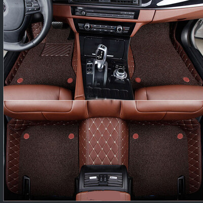 

Purple wind chime car mat special car surrounded by leather Buick Yinglang Lang Yi magotan Tianyi Bo Yue Weilang vv7s Fu Rui Si Qi Jun Audi a4l double-layer - elegant coffee