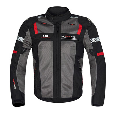 

MOTOBOY motorcycle Jersey mesh breathable shatter-resistant belt protector fashion men&women jacket pull suit racing suit J01 black M