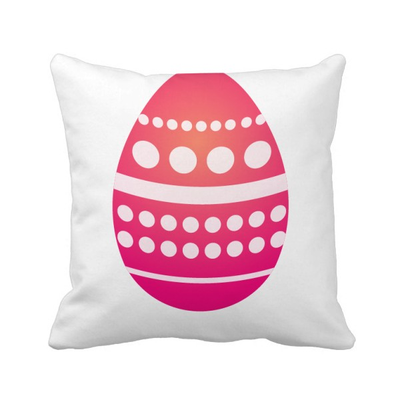 

Easter Religion Festival Pink Spots Egg Square Throw Pillow Insert Cushion Cover Home Sofa Decor Gift