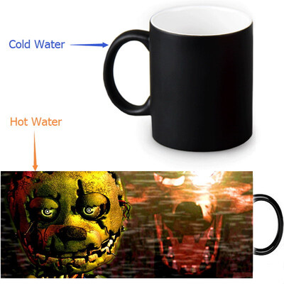 

Five Nights at Freddys Morphing Mug Color Change Tea Cup Magic Milk Coffee Mug