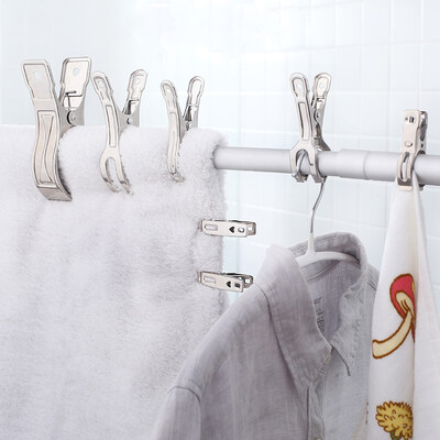

Bingyou stainless steel large quilt big clip windproof clip clothes clothespins quilt clothes hanger clips clip small socks 12cm 6