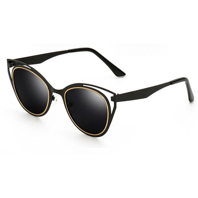 

LIKEU Поляризованные солнцезащитные очки Мода Женщины Круглый глаз глаз глаз Солнцезащитные очки UV400 Металлическая рамка Красочные очки полые