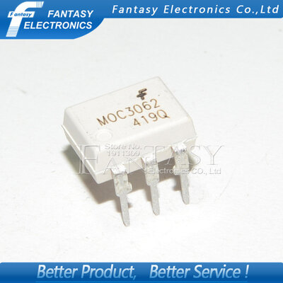 

20PCS MOC3062 DIP6 DIP new and original IC free shipping
