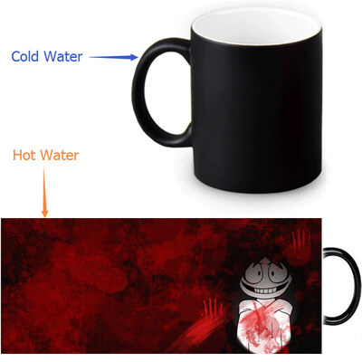 

Jeff The Killer Morphing Mug Color Change Tea Cup Волшебная молочная кружка для кофе