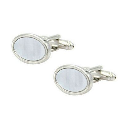 

Yoursfs® Copper с золотым покрытием Круглый стиль 2 Cufflink Men's Shell Inlayed Fashion Jewelry