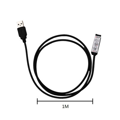 

DC5 В USB LED контроллер rgb мини 3key 4PIN пульт дистанционного управления для 5050 5 В RGB Светодиодные ленты свет