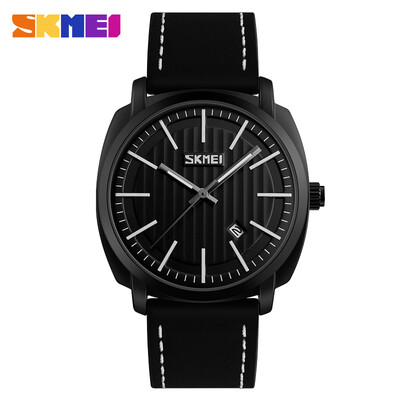 

SKMEI Merk mannen Fashion Casual Sport Horloges Mannen Waterdichte Lederen Quartz Horloge Man Militaire Polshorloge Relogio Mascul