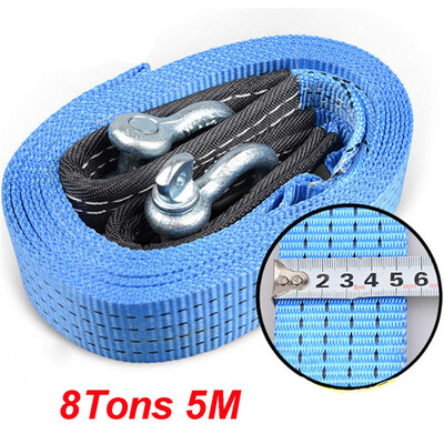 

1pc 8tons 5m Тяжелый грузовик для буксировки автомобилей Auto Emergency Helper U-образные крюки Высокопрочный автоприцеп Буксирово