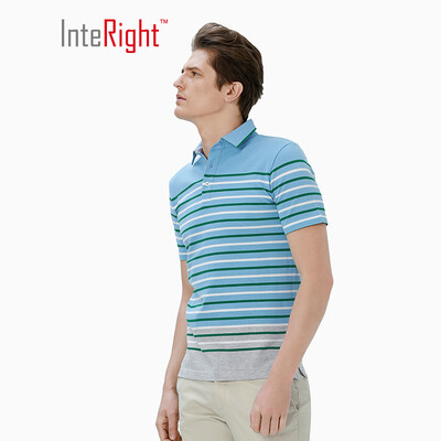 

INTERIGHT cotton POLO shirt mens T-shirt loop color short-sleeved